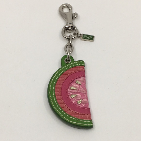 Coach Watermelon Slice Bag Charm Signature - Picture 1 of 16